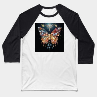 Butterflly Broach Sparkle Baseball T-Shirt